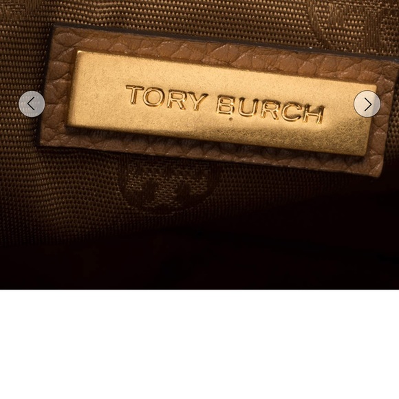 Tory Burch Brown Leather Large Britten Flap Shoulder Bag - Picture 5 of 5